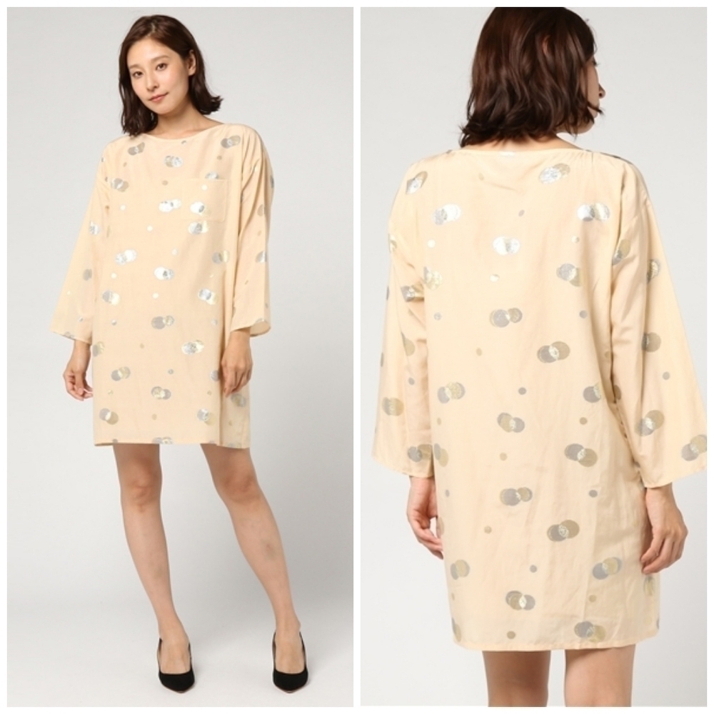 Apc Sirocco Polka Dots Shift Dress